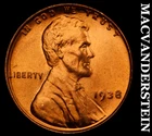 1938 Lincoln Wheat Cent- Choice Gem Brilliant Uncirculated No Reserve #J7048