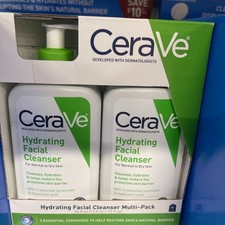 CeraVe Hydrating Facial Cleanser 2-Pack 12 fl oz Each Normal to Dry Skin