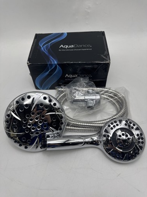 #ad #ad AQUADANCE HIGH PRESSURE 6 INCH 6 SETTING PREMIUM RAIN SHOWER HEAD SILVER $32.33