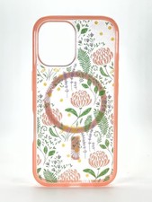 OtterBox Symmetry Clear iPhone 16 Peachy Bloom Pink MagSafe Case