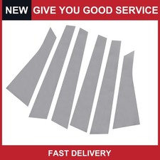 6pcs Car Pillar Window Trim Covers For Chevrolet Impala 06-13 Chrome Silver Tone