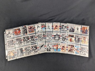 US Olympic Hall of Fame Trading Cards Lot - 3-Ring Binder Sheets (5) 90 Cards