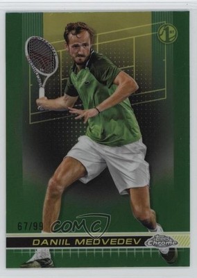 2024 Topps Chrome Green Grass Court Refractor 67/99 Daniil Medvedev #25 1l2