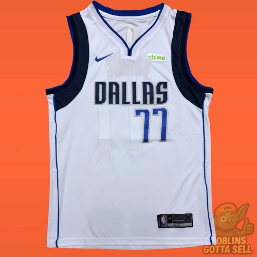 Nike Dallas Mavericks Luka Doncic Jersey Mens 48 Large White NBA Basketball #77