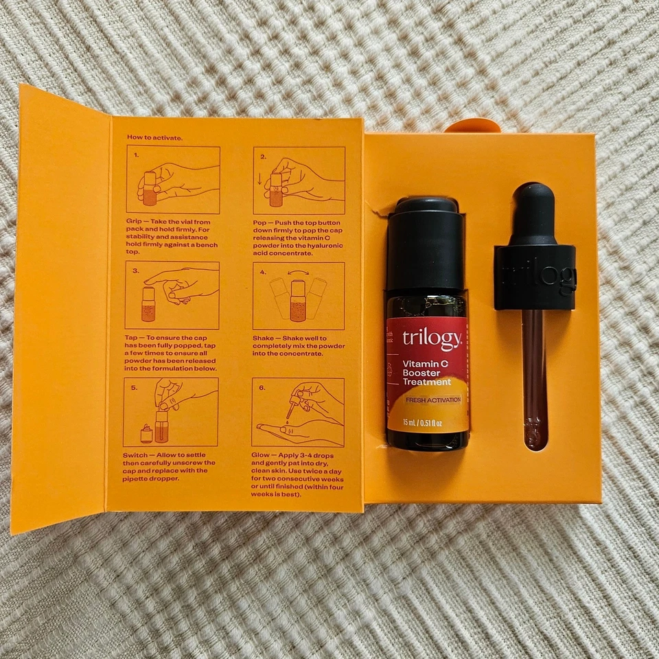 Trilogy Vitamin C Booster Treatment & Hydra-Mask Plump Nourish Firm 0.51oz - Image 3 of 4