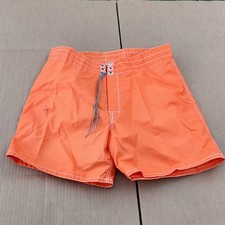 Birdwell Beach Britches Boardshorts Mens Size 33 Orange Surf Swim Trunks