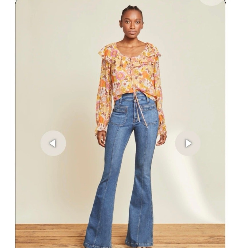 VERONICA BEARD Kitt Blouse Stone Multi 100% Silk Size 2 NWT