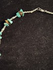 Vintage 925 Sterling Silver Turquoise Nugget Necklace 16” — photo 7