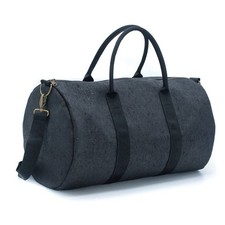 Titel: Kork Reisetasche Schwarz Vegan Weekender Sporttasche 47x28x28 cm Schulte