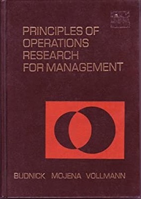 Principles of Operations Research for Management Hardcover Frank