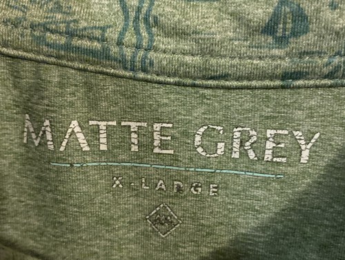MATTE GREY KOHANAIKI PRIVATE CLUB MEMBER GOLF XL POLO SHIRT BIG ISLAND HAWAII - Picture 3 of 6
