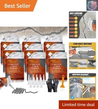 Concrete Crack Filler, 9Packs Concrete Crack Sealant, Weather-Resistant Caul...