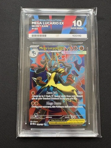 ACE 10 Mega Lucario EX 160/132 Mega Evolutions Pokemon Card
