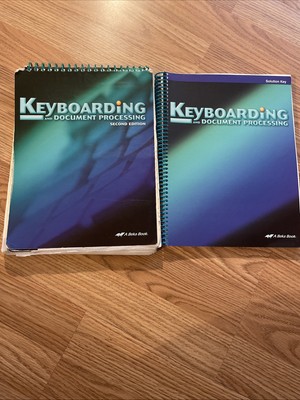 Abeka Keyboarding & Document Processing Textbook Solution Key And manual