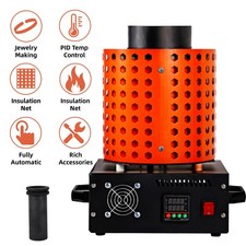 3KG Electric Melting Furnace 1750W Metal Gold Silver Copper Metal Smelter UK