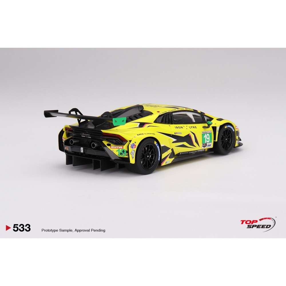 リランラン。 TOP SPEED 533 - 1/18 LAMBORGHINI HURACAN GT3 EVO2 No.19 IRON LYNX