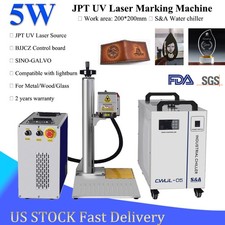 JPT 335-5W UV Laser Marking Engraver Machine for glass/plastic Water Chiller US