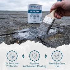 Polar Leak Seal Paint - 500Ml, Clear - Waterproof Roof Sealant for Leaks & Cr...