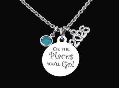 Oh The Places You'll Go Necklace, Graduation Jewelry, New Journey, Gift Daughter