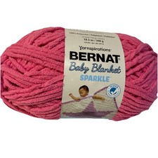 NEW Bernat Baby Blanket Sparkle Yarn- HOT PIN...