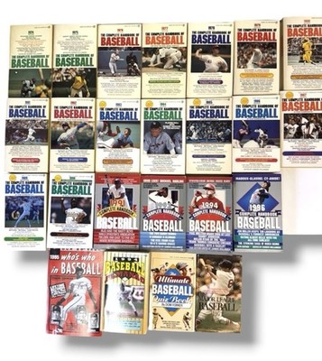 Hollander s Complete Handbook Of Baseball 70s 80s 90s Lot Of 20 Plus Bonus Books