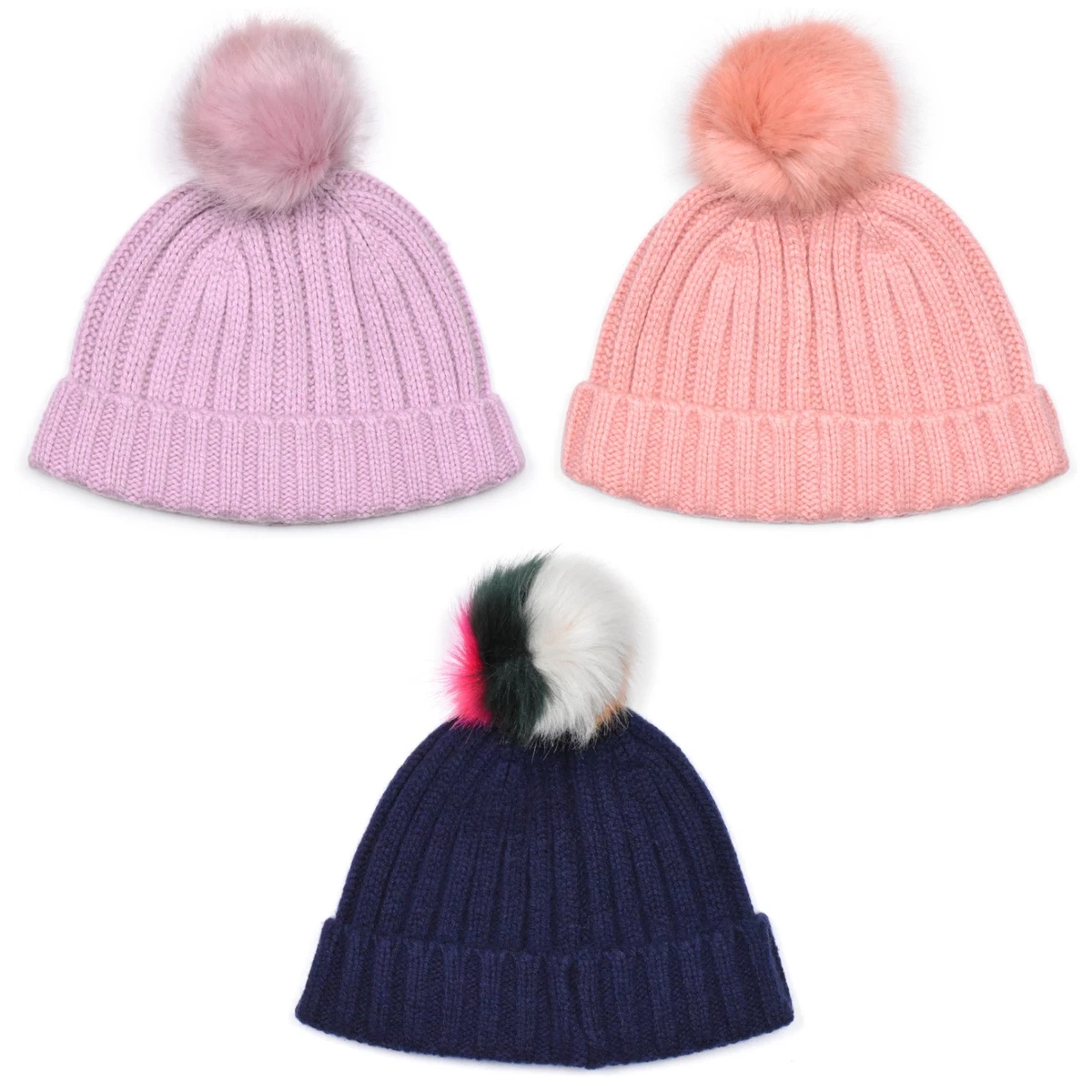 J Crew Wool And Rabbit Hair Blend Winter Hat Ribbed Pom-pom Beanie In Supersoft Yarn For Women | J.Crew main image 3