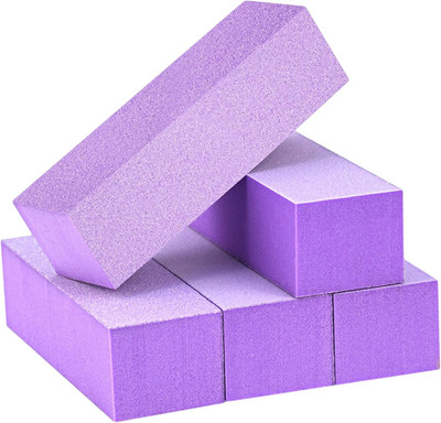 Nail Buffer Block, Medium/Fine Grit 100/180 Finishing Buffers for Acrylic Nai...