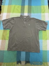 Vintage Authentic Burberry London Polo Shirt Short Sleeve Olive Mens Size XL