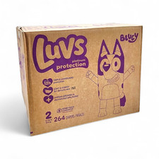 Luvs Platinum Protection Disposable Baby Diapers Size 2 - Bluey - 264 Count