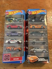 hot wheels five pack Lot Of 2 Fast Furious Nissan Unopened Cars