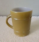 Vintage Avacodo Green Fire King Glass Barrel Coffee Mug