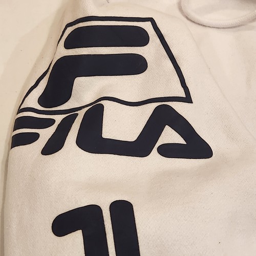 FILA Branzino Hoodie Mens 2XL Fleece Pullover Sweatshirt XXL Sleeve Graphic - Picture 14 of 20