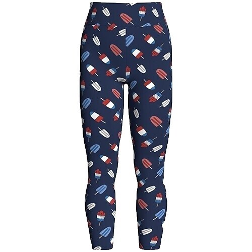 Legging Enfant Lularoe Americana - Taille S/M - Motif Feux D'artifice - Neuf Avec étiquettes
