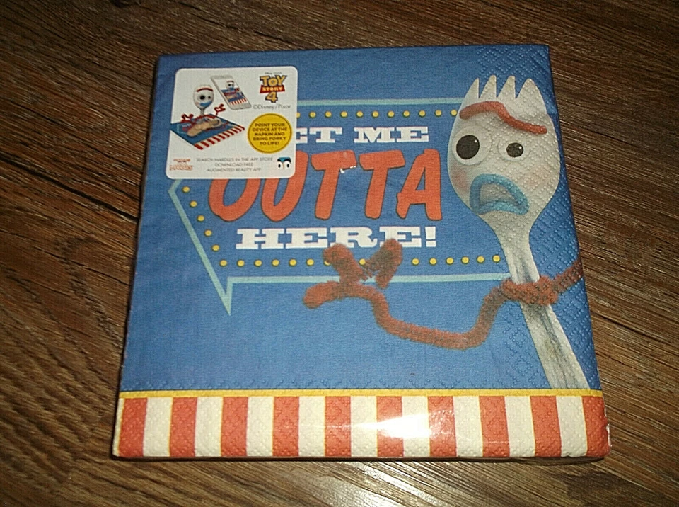 NUEVO Toy Story Lote de 4 Fiesta para 8 Platos Servilletas Banner Mantel Favores Sombreros Foto 4 de 4