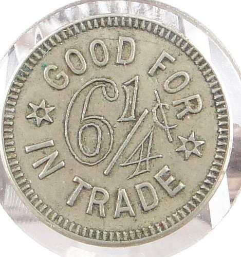 Nanaimo, British Columbia Kanada Britannia Hotel 61/4¢ In Trade Token SP3632 - Bild 4 von 4