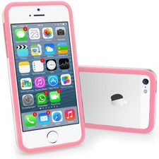 TPU Schutzhülle Bumper Cover Case Schutztasche in pink Apple iPhone SE / 5S / 5