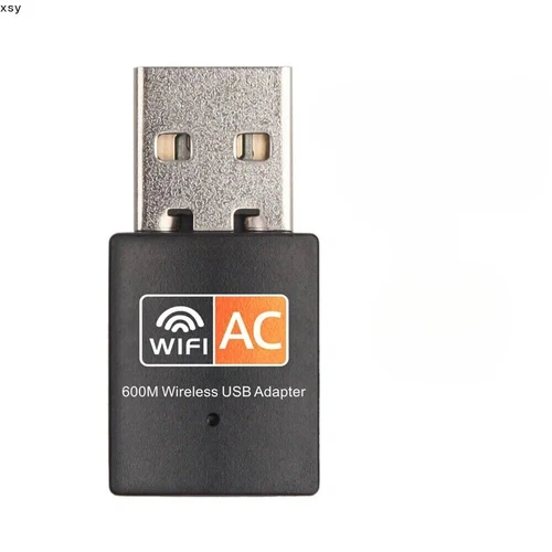 WiFi Wireless Adapter Mini Dual Band 600Mbps Network Card 802.11 AC 2.4/5GHz - Picture 2 of 7