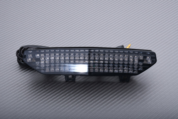 Feu arrière LED noir fumé de précision pour moto Kawasaki ZX-6R 07-08