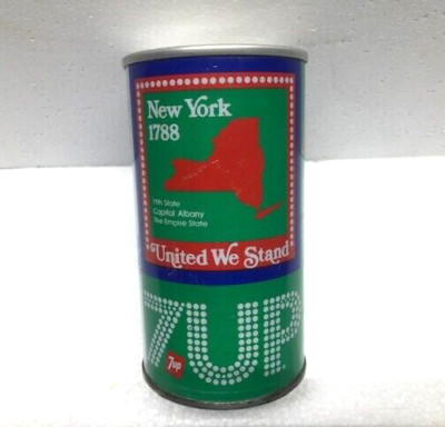 Vintage 1976 New York Bicentennial  7-UP Soda Can
