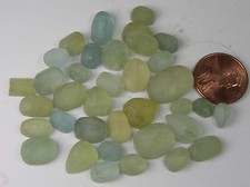 109.40ct Brazil 100% Natural Pre-form Cabochon Aquamarine  Gemstones Lot 21.85g