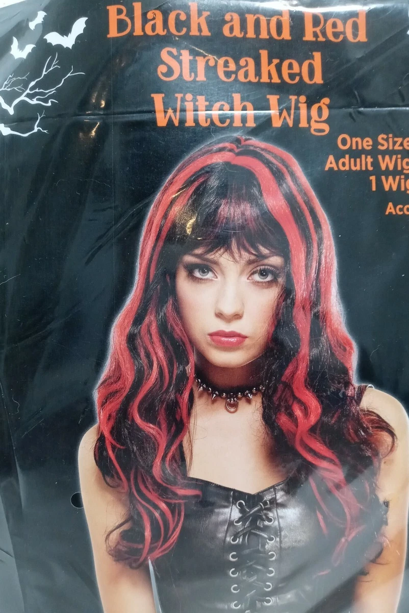 Black and top red wigs halloween