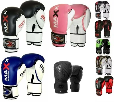 MAXX PRO BOXING GEAR Boxhandschuhe Junior Kinder Sparring Handschuhe Boxsack Trainingssack Handschuhe Handschuh Ki