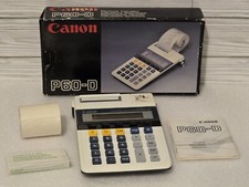 Canon P60-D Vtg Electronic Calculator Adding Machine New Open Box Made in JAPAN