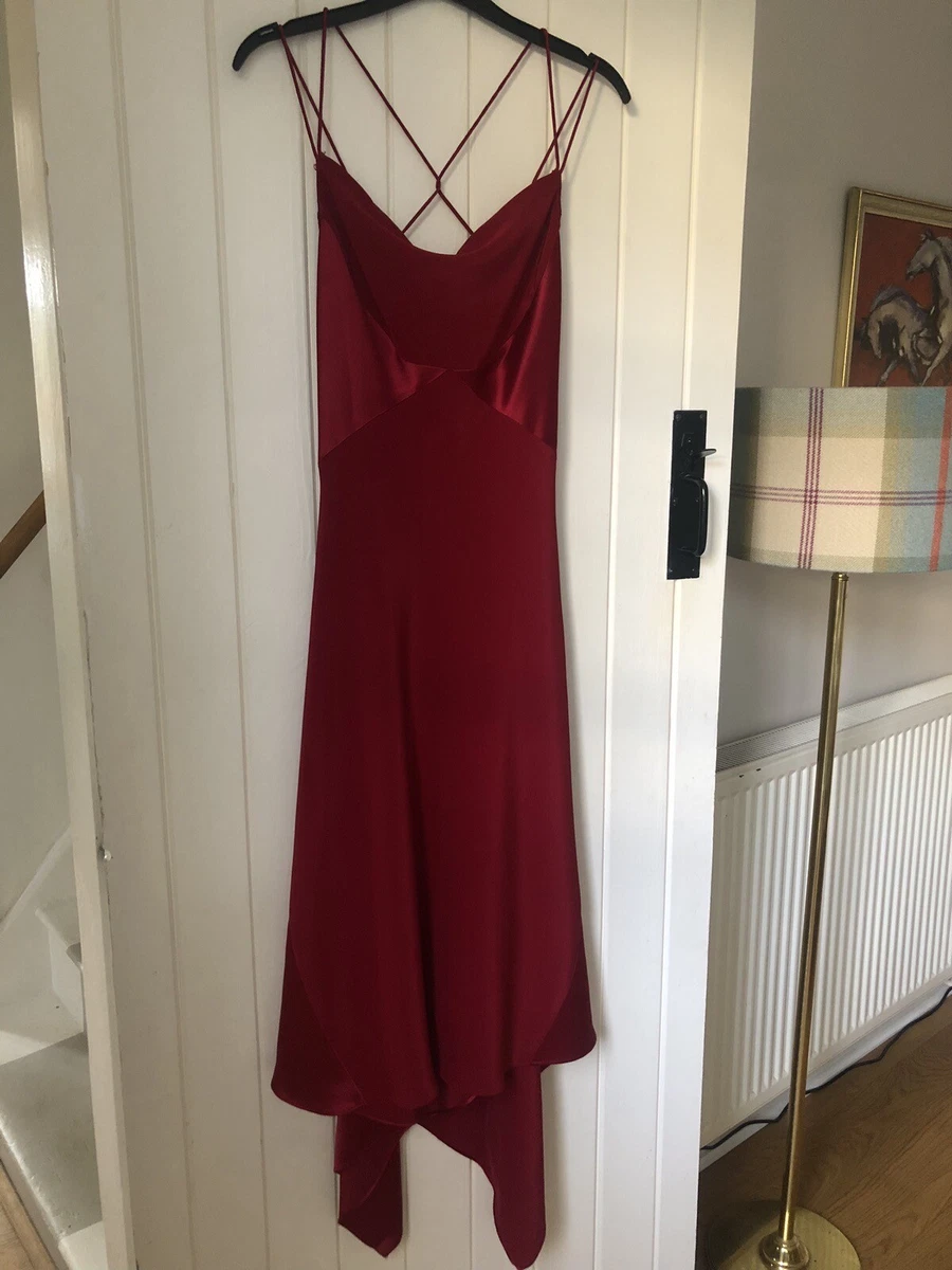 Debenhams red top evening dress
