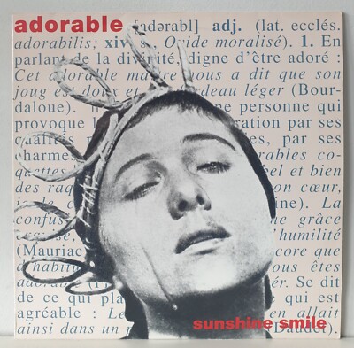 Adorable - Sunshine Smile - 1992 UK 12'' Single Vinyl Record - Creation Records