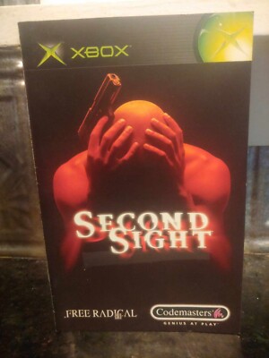 SECOND SIGHT Microsoft XBOX Original CODEMASTERS Game 2004 Instruction Manual
