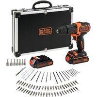 Black+Decker Akku-Schlagbohrschrauber BDCHD18BAFC, 18Volt, Schwarz