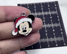 new 40Pcs mickey head Christmas hat Charm necklace Pendant DIY Jewelry Making