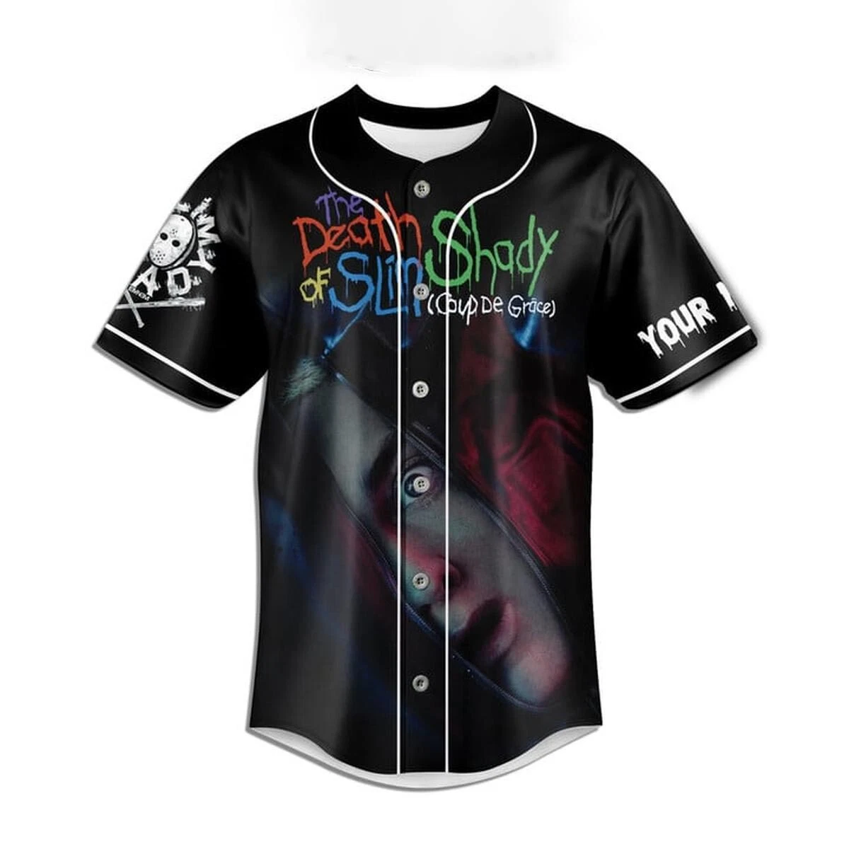 Eminem Coup De Grace Slim Shady Personalized Baseball Jersey Shirt