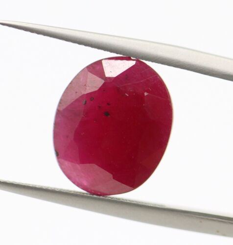 IGI CERTIFIED 7.92 Ct Natural Loose Ruby Oval Cut 12 x 10 mm Untreated Gemstone - Picture 10 of 22